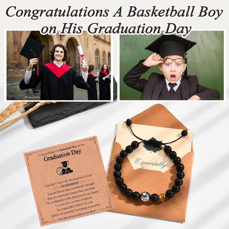 EFVISD Store Soccer Football Basketball Baseball Hockey Bracelet Gifts for Boys Players Team Lovers Son Grandson Brother Nephew Friend as Birthday/Valentines Day/Graduation/Back to School/Christmas Gifts - Image 2